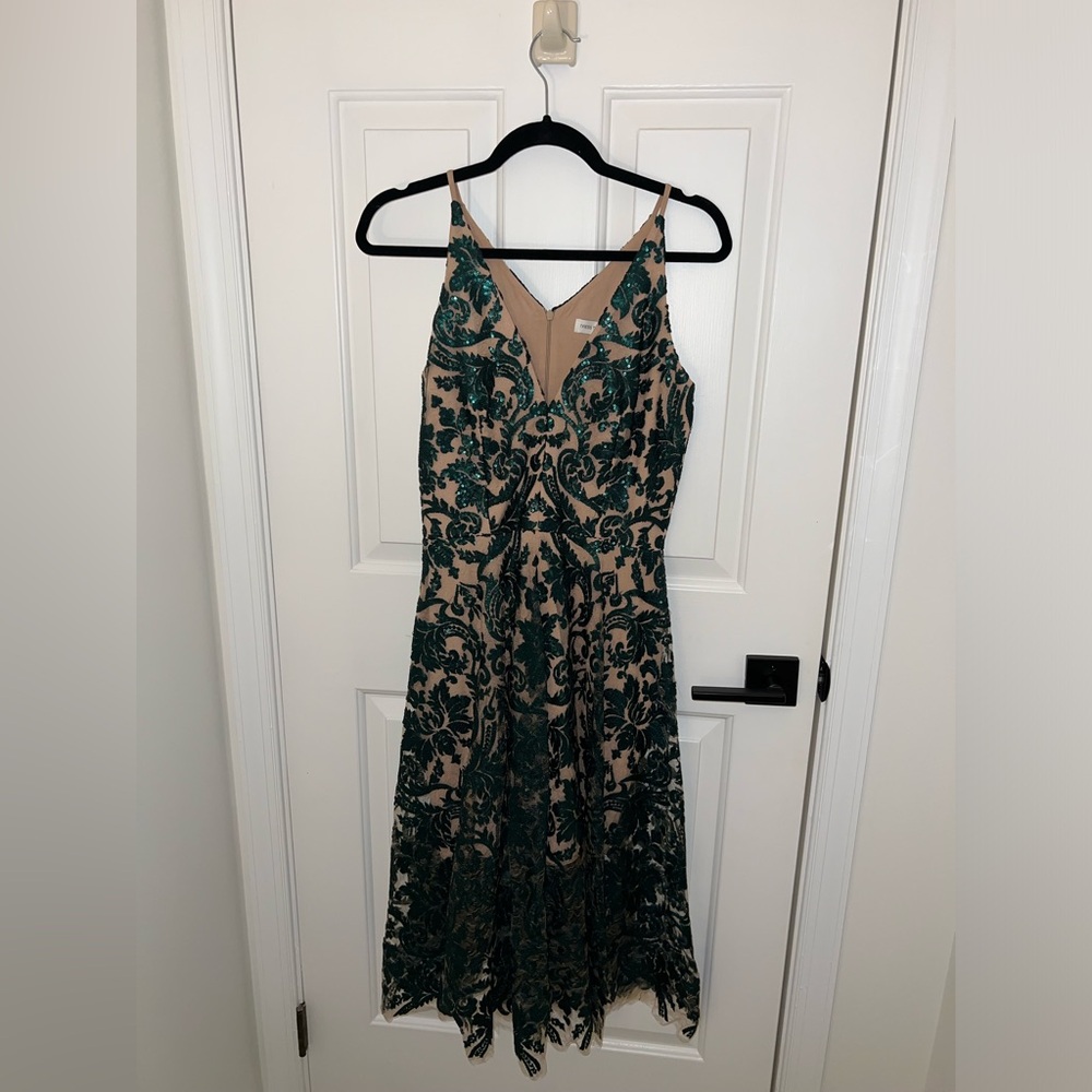 Dress the Population Blair Embellished Fit & Flare Cocktail Dresss